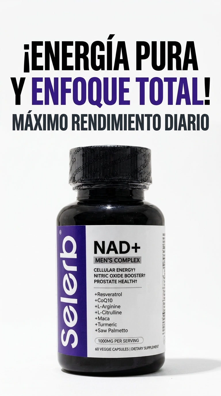 "Selerb Men NAD" Más Energía, Mayor Enfoque y Menos Estrés