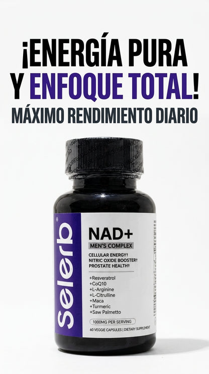 "Selerb Men NAD" Más Energía, Mayor Enfoque y Menos Estrés