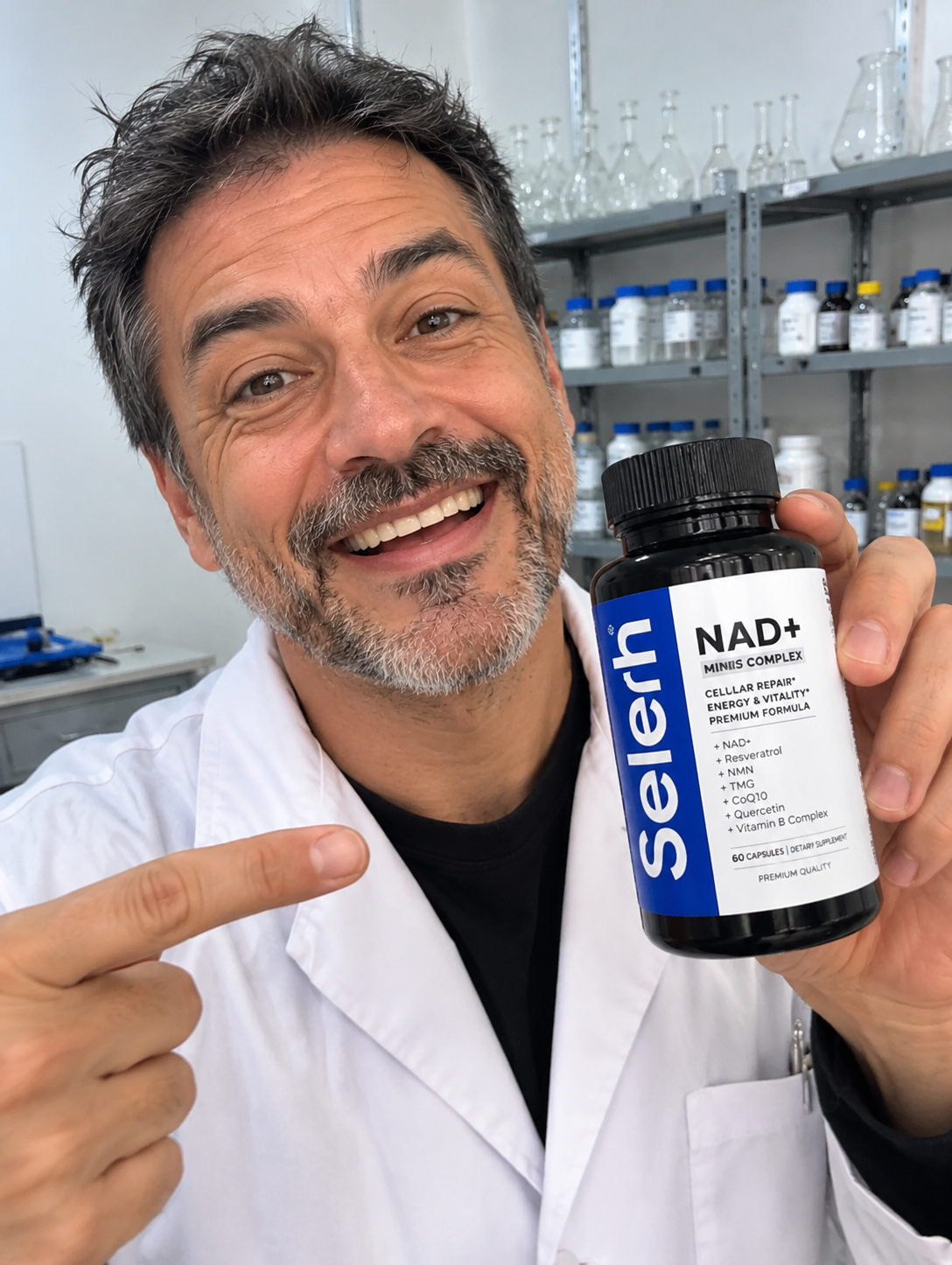 "Selerb Men NAD" Más Energía, Mayor Enfoque y Menos Estrés